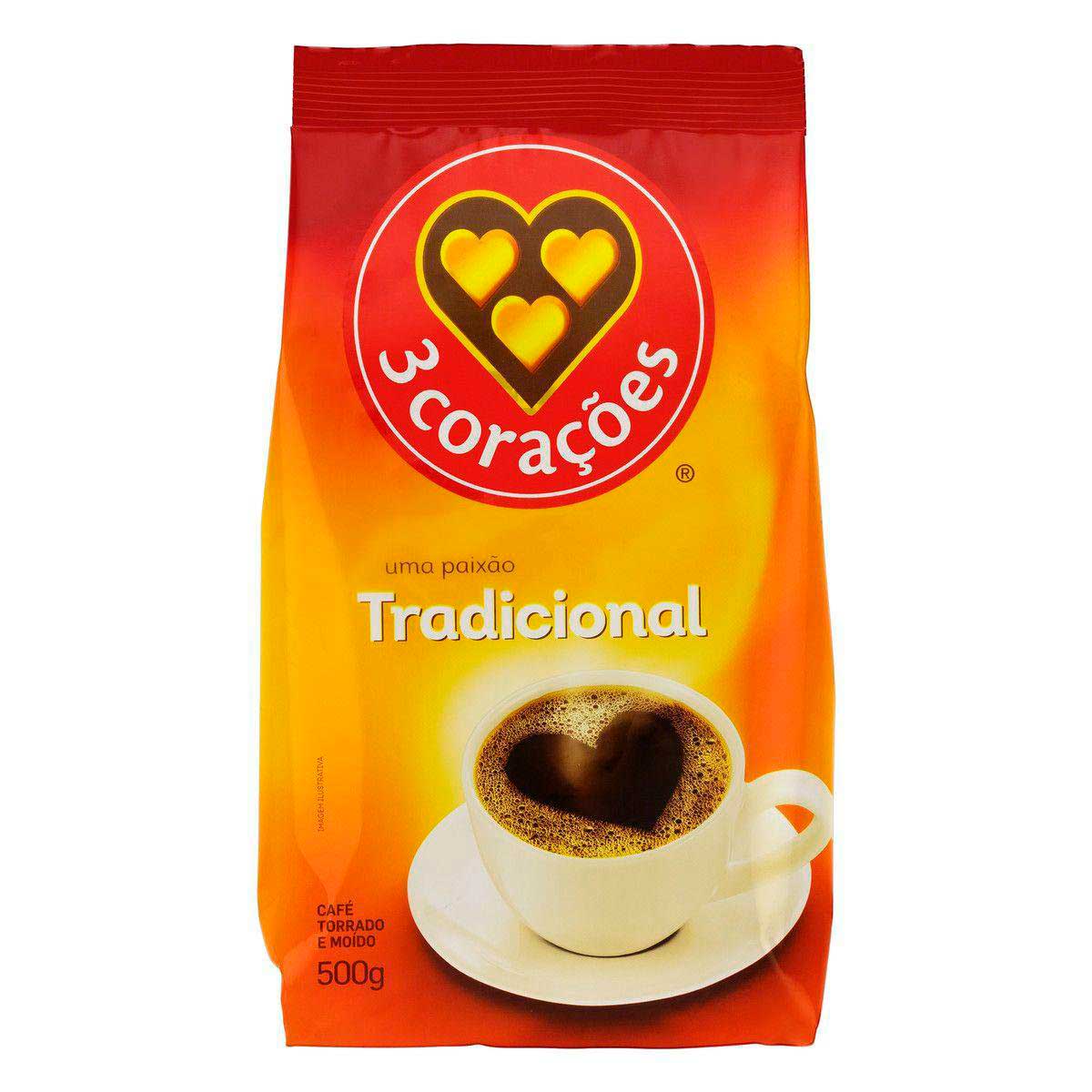 Café em Pó Tradicional 3 Corações 500g