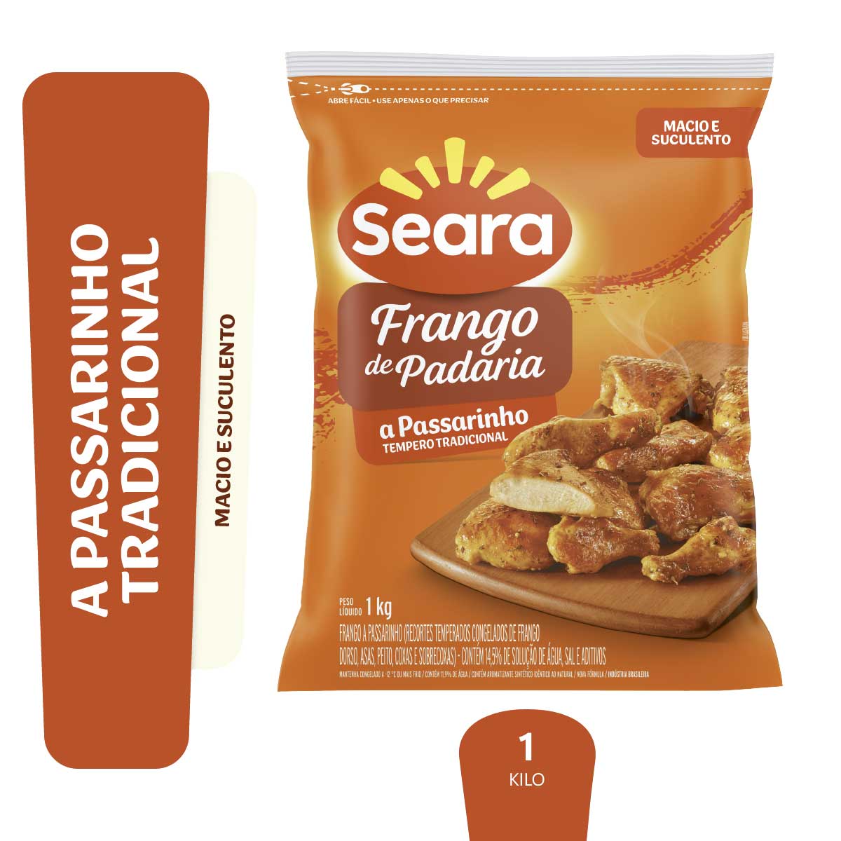 Frango De Padaria A Passarinho Temperado Seara IQF 1kg