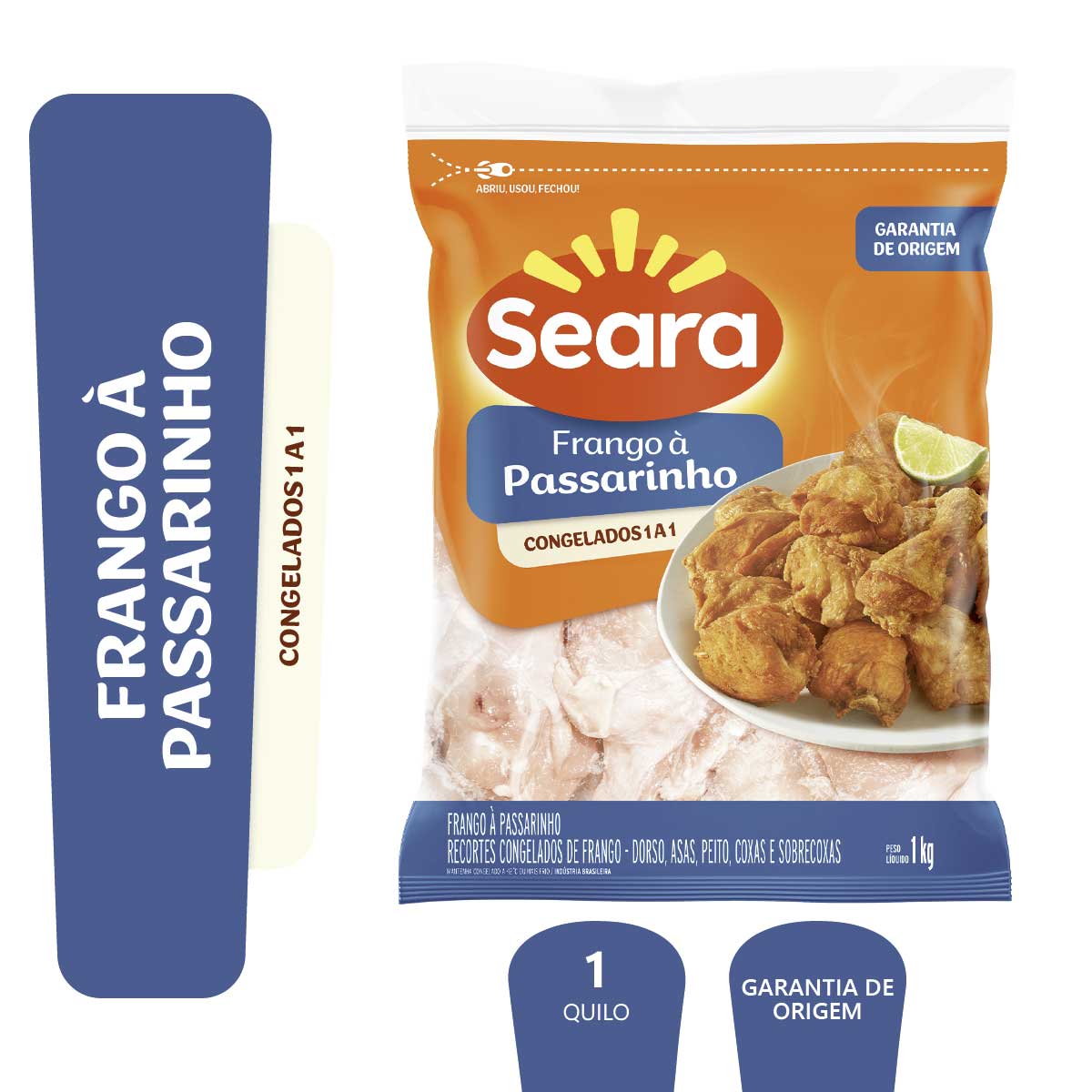 Frango a Passarinho Seara IQF 1Kg