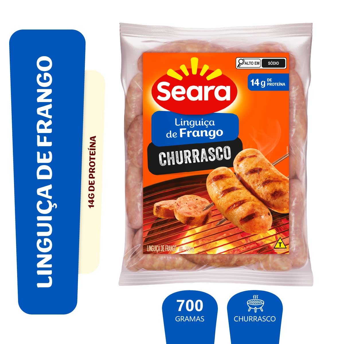 Linguiça De Frango Churrasco Seara 700g