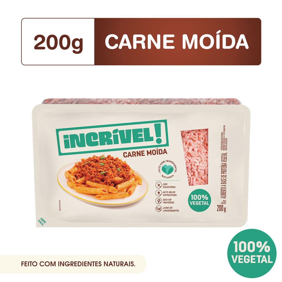 Carne Moída Incrível 100% Vegetal 200g