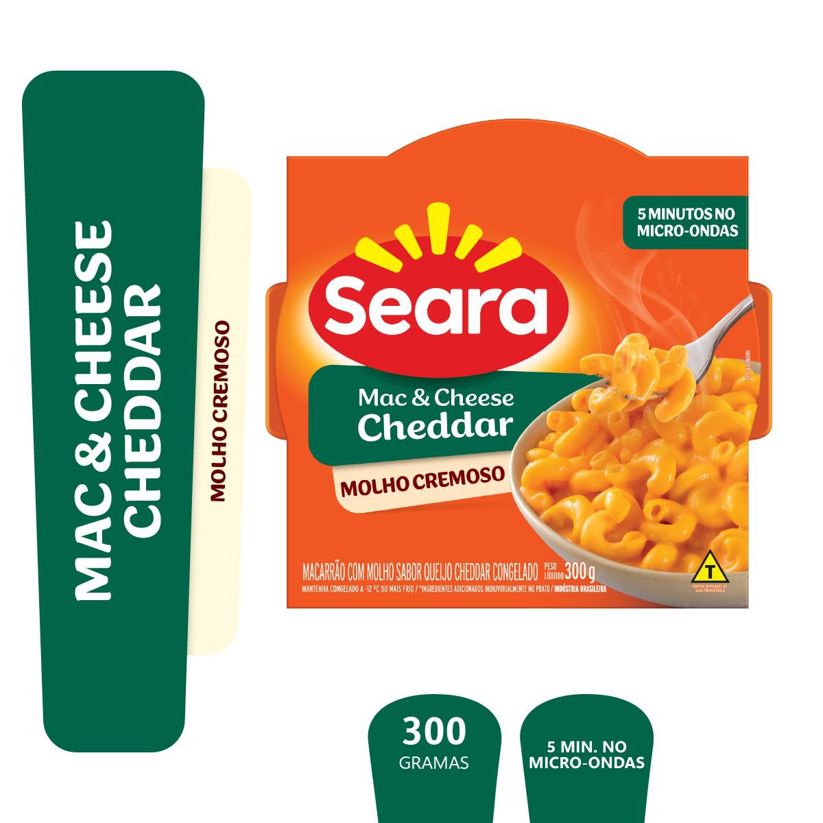 Mac&cheese cheddar tradicional Seara 300g