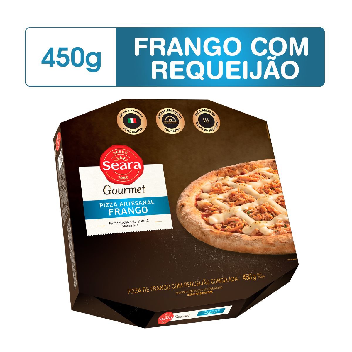 Pizza Congelada Frango com Requeijão Seara Gourmet 450 g