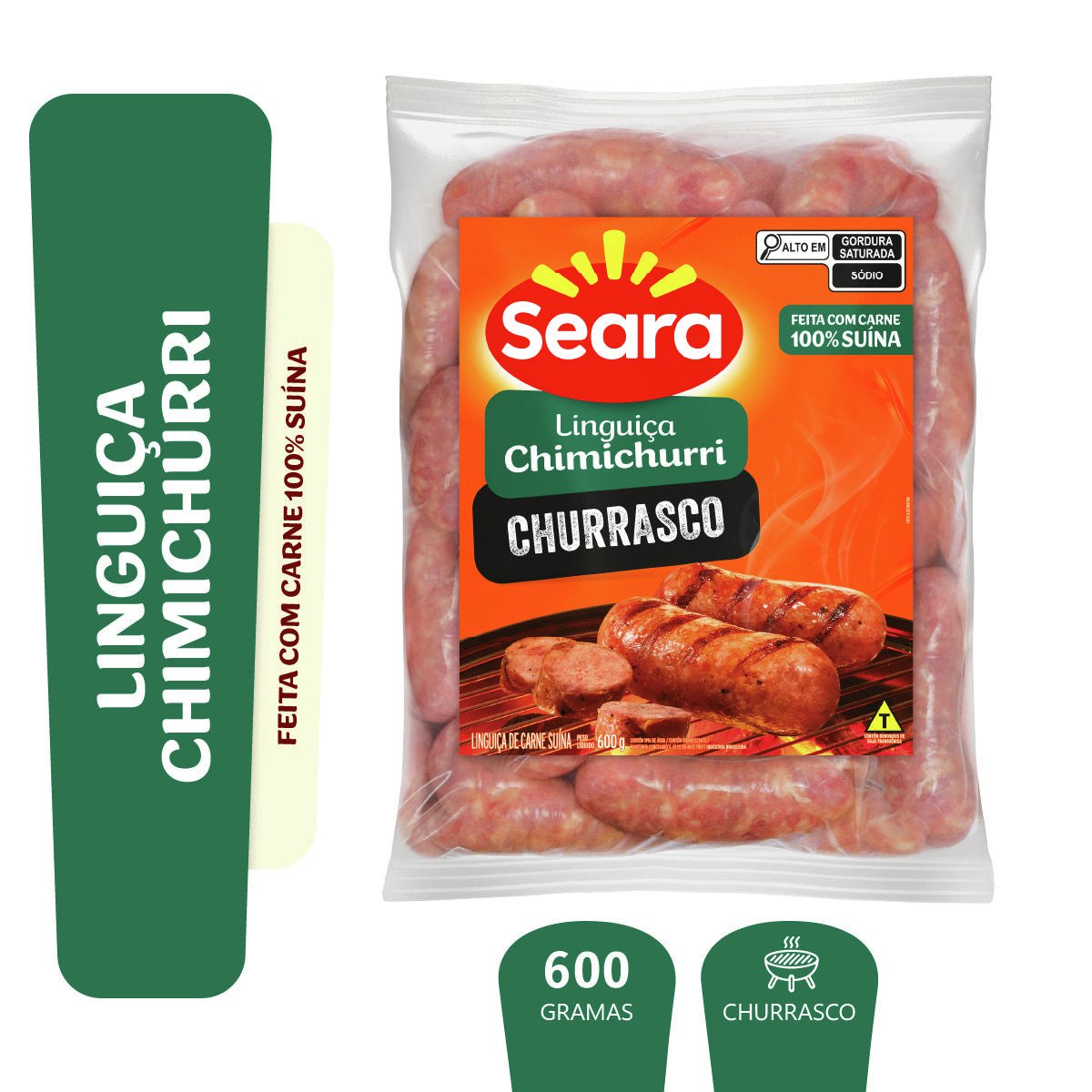 Linguiça com Chimichurri Churrasco Seara 600g