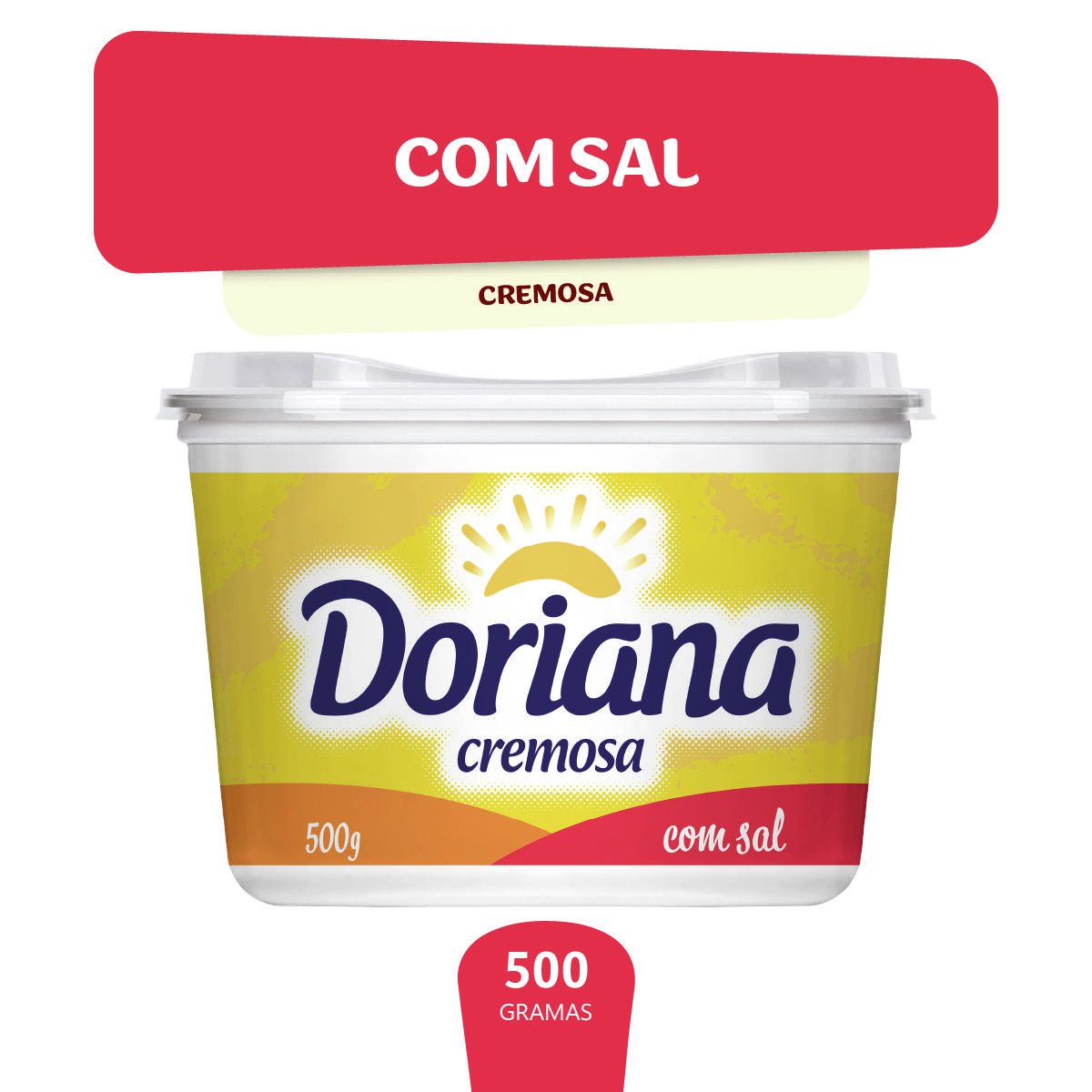 Margarina Cremosa com Sal Doriana 500 g