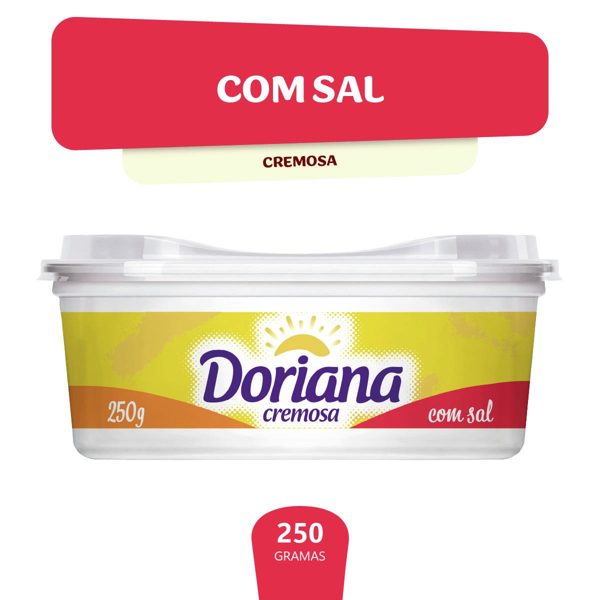 Margarina Cremosa com Sal Doriana 250 g