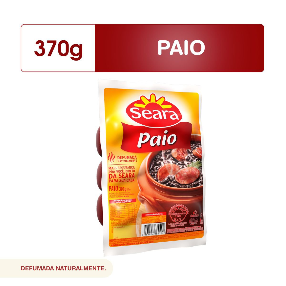 Linguiça Paio Seara 370g