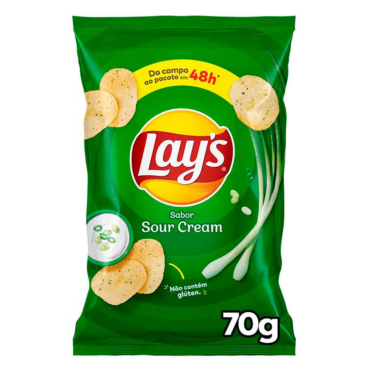 Batata Frita Lisa Creme de Cebola Lays 70g