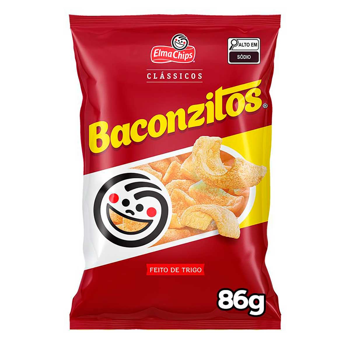 Salgadinho Bacon Elma Chips Baconzitos 86g