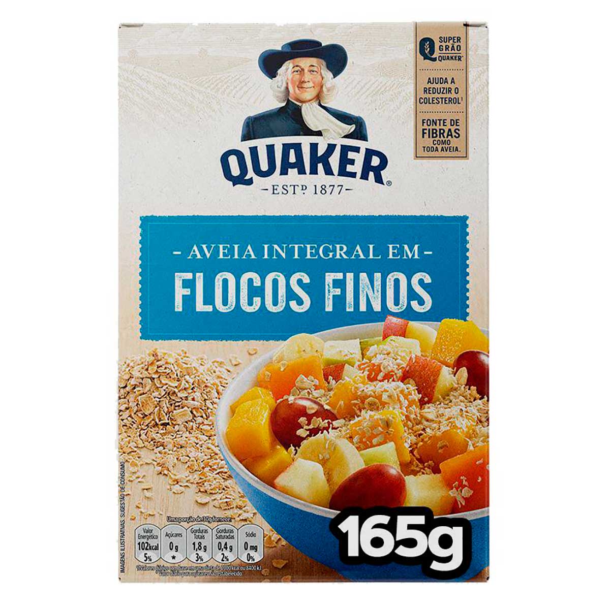 Aveia Em Flocos Finos Quaker 165g