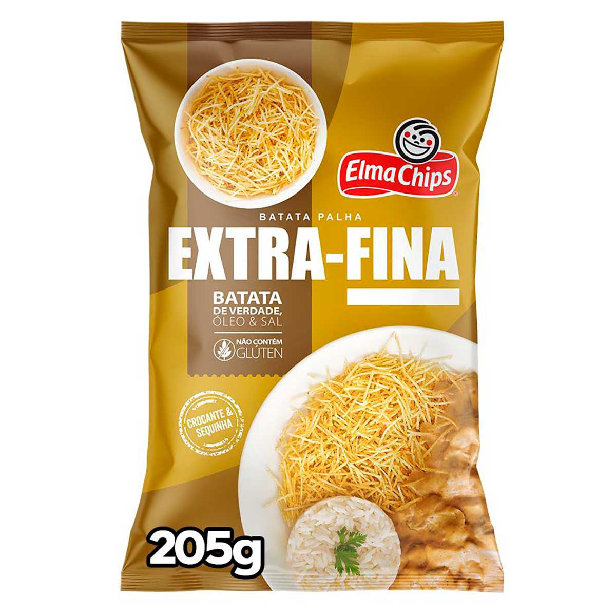 Batata Palha Extrafina Elma Chips 205g