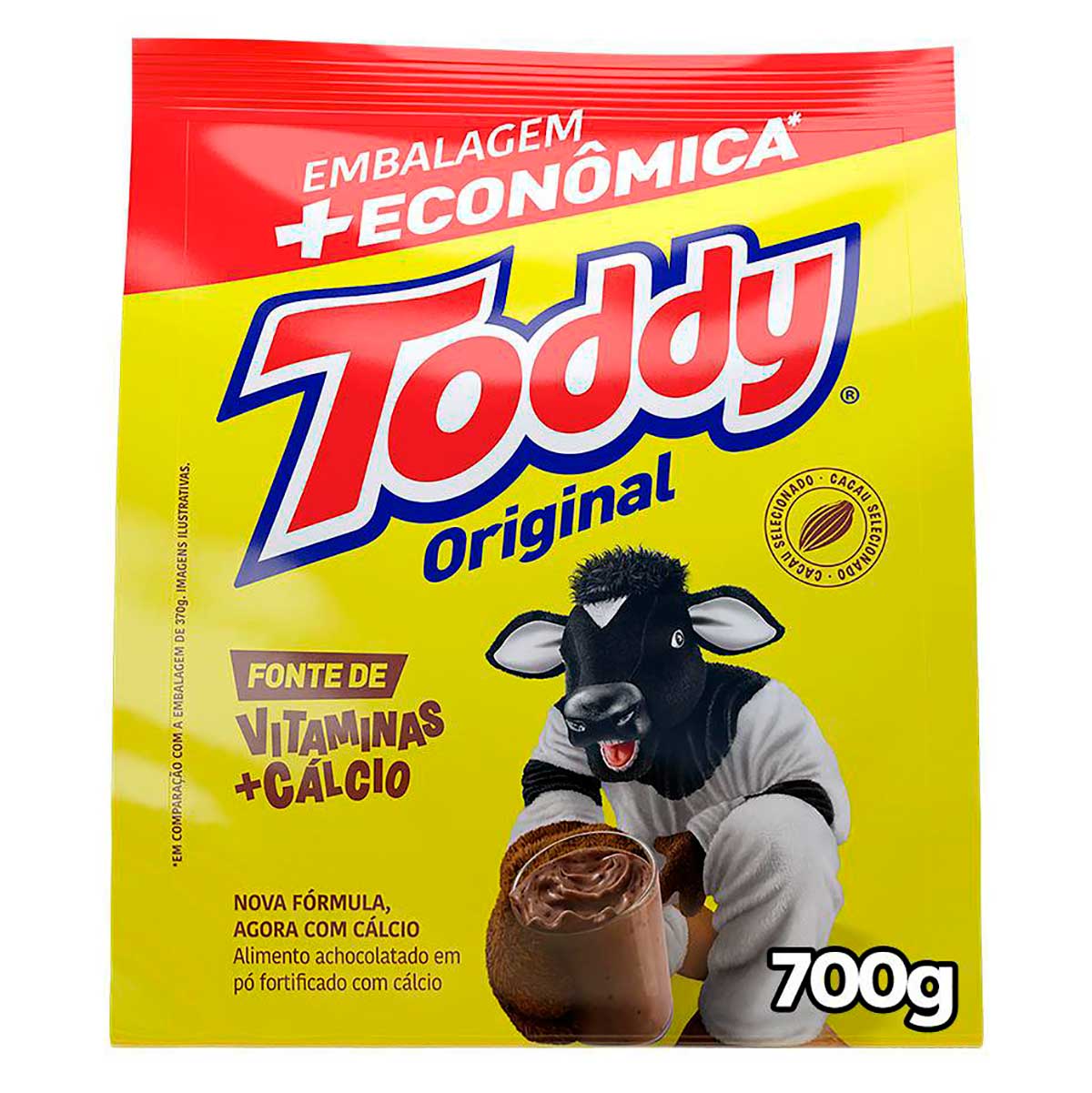 Achocolatado Em Pó Original Toddy 700g + Econômica