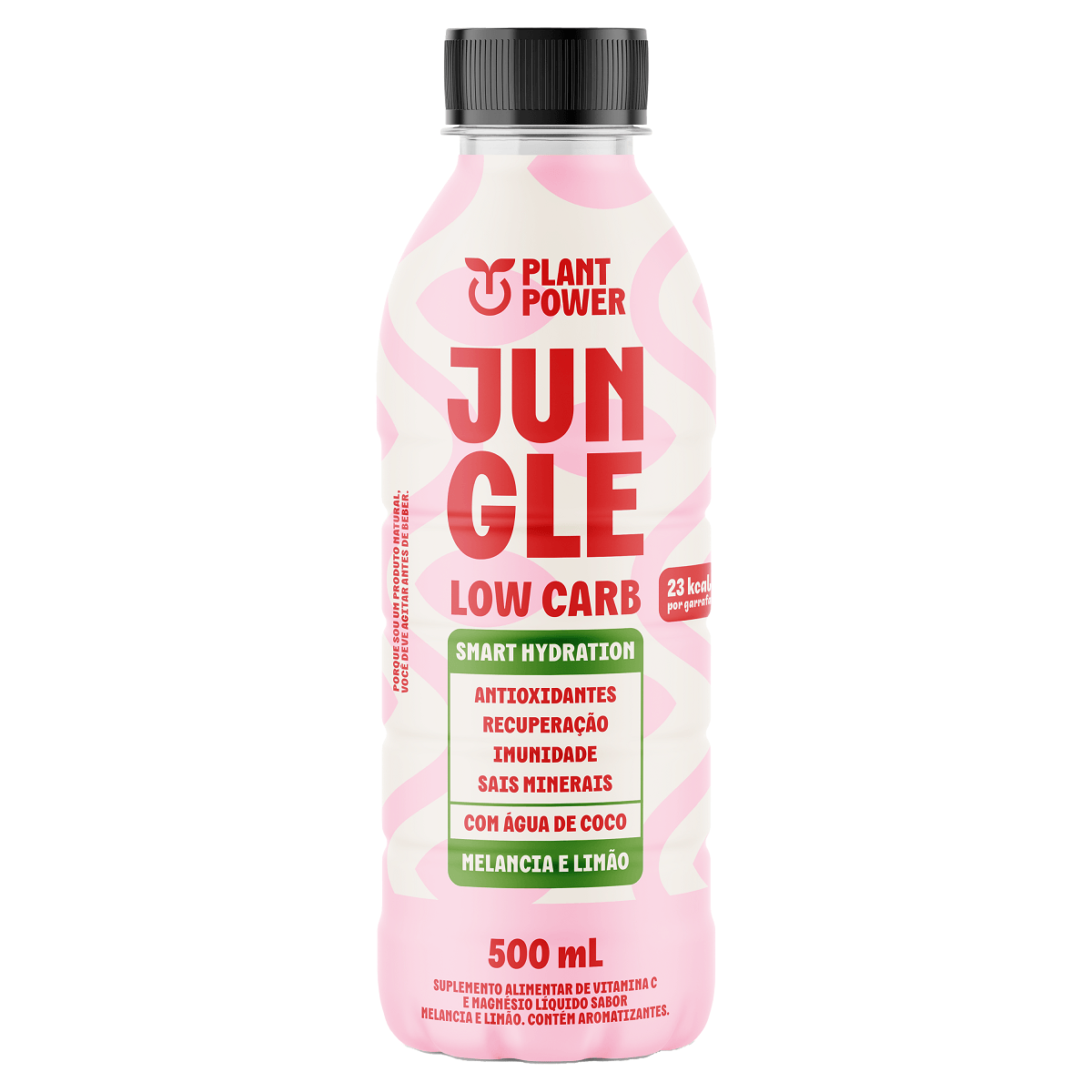 Suplemento Melancia e Limão Plant Power Jungle Low Carb Frasco 500ml