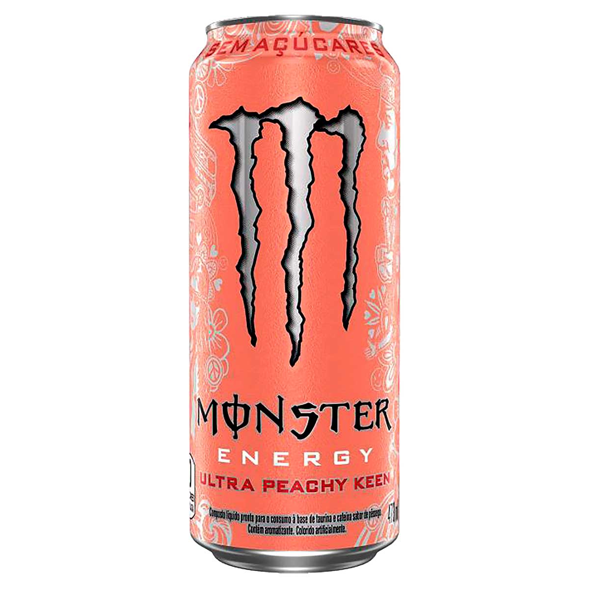 Energético Ultra Peachy Keen Pêssego Zero Açúcar Monster 473ml