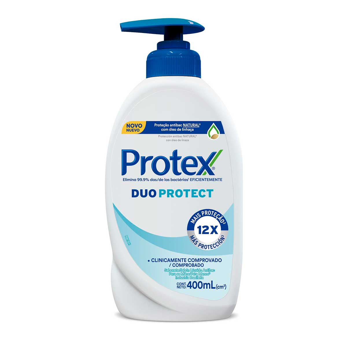 Sabonete Líquido Antibacteriano para as Mãos Protex Duo Protect Duo Protect 400 ml