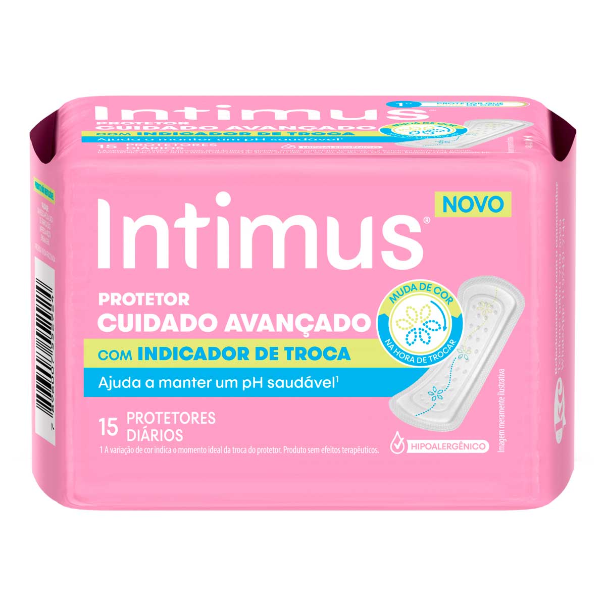 Protetor Diário sem Abas Suave Intimus Cuidado Avançado 15 Unidades
