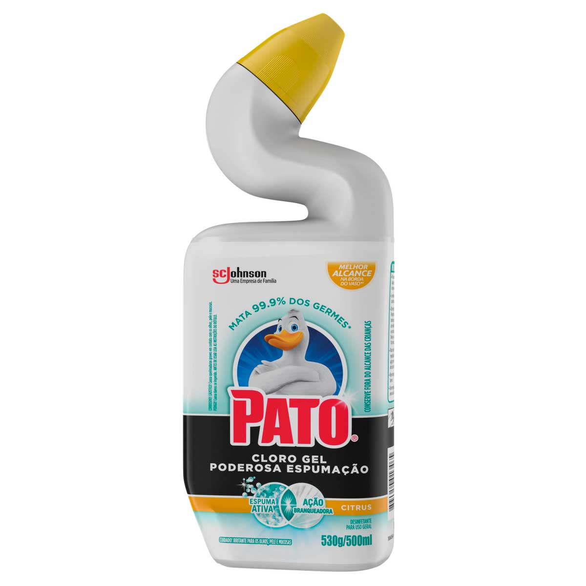Limpador Sanitário Pato Cloro Gel Poderosa Espumação Citrus 500ml