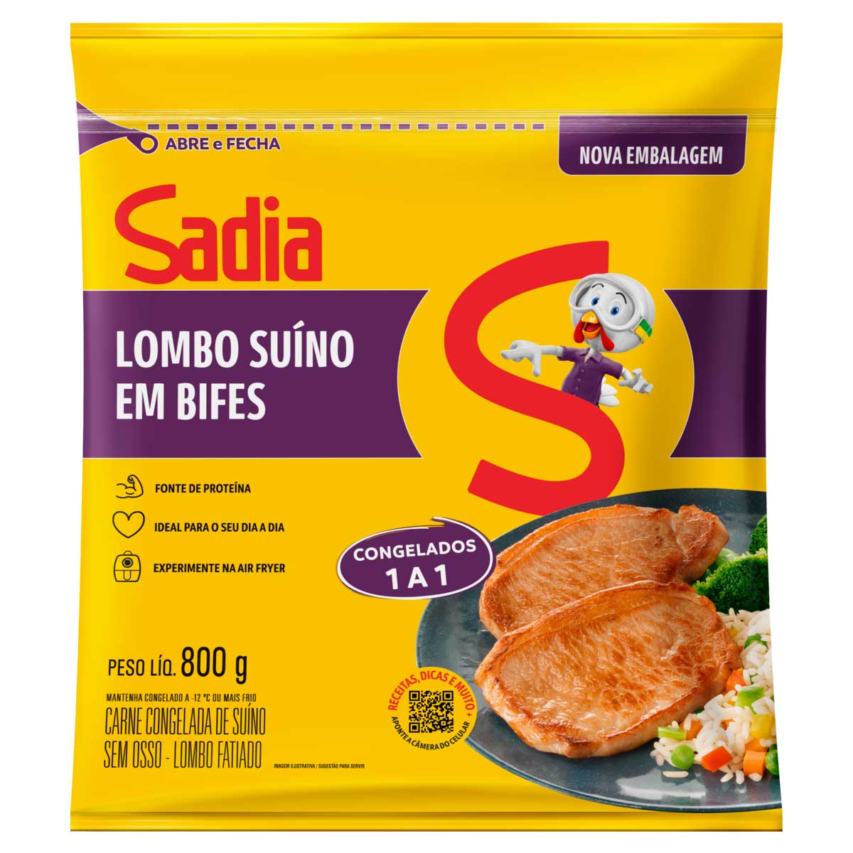 Lombo Fatiado Sadia 800 g