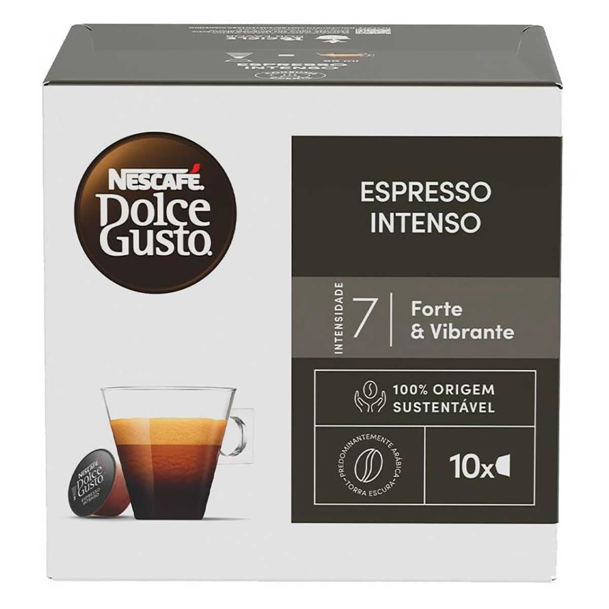 Café em Cápsula NESCAFÉ DOLCE GUSTO Espresso Intenso 10 Cápsulas