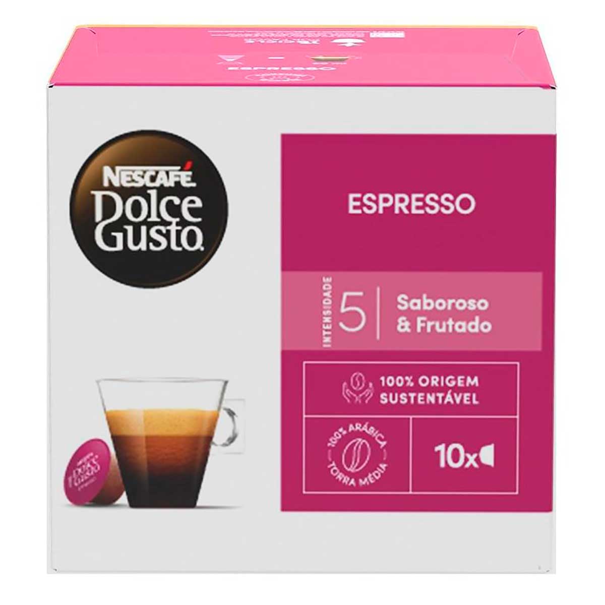 Café em Cápsula NESCAFÉ DOLCE GUSTO Espresso 10 Cápsulas