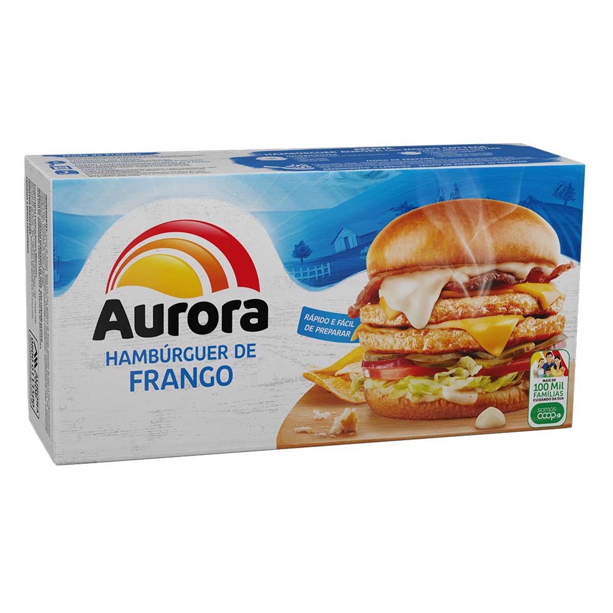 Hambúrguer de Frango Aurora 672 g