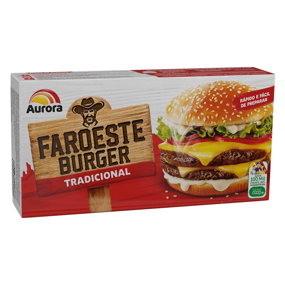 Hambúrguer Aurora Faroeste 672 g