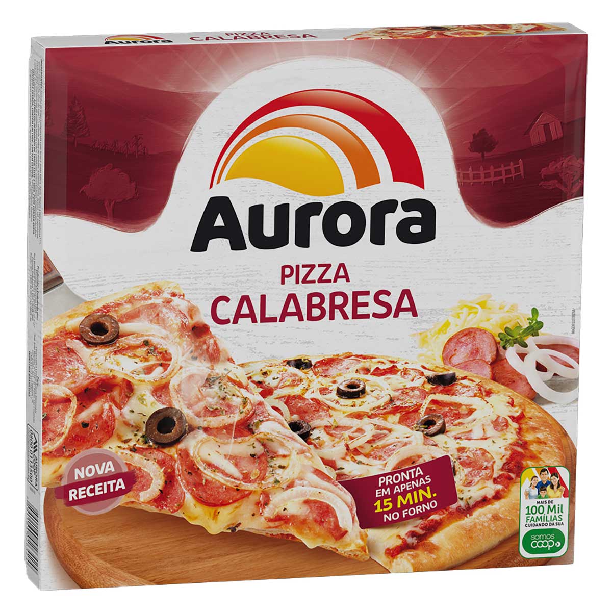 Pizza Calabresa com Muçarela Aurora 460g
