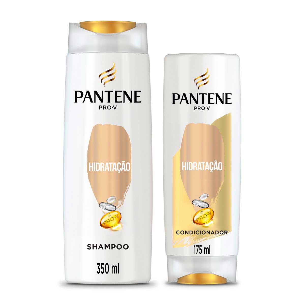 Kit Shampoo 350ml + Condicionador 175ml Pantene Pro-V Hidratação