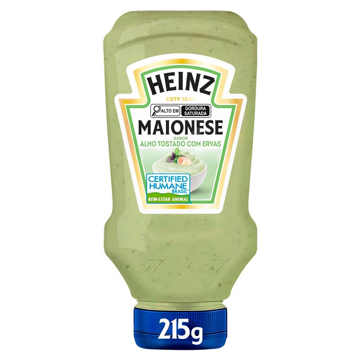 Maionese Alho Tostado com Ervas Heinz Squeeze 215g