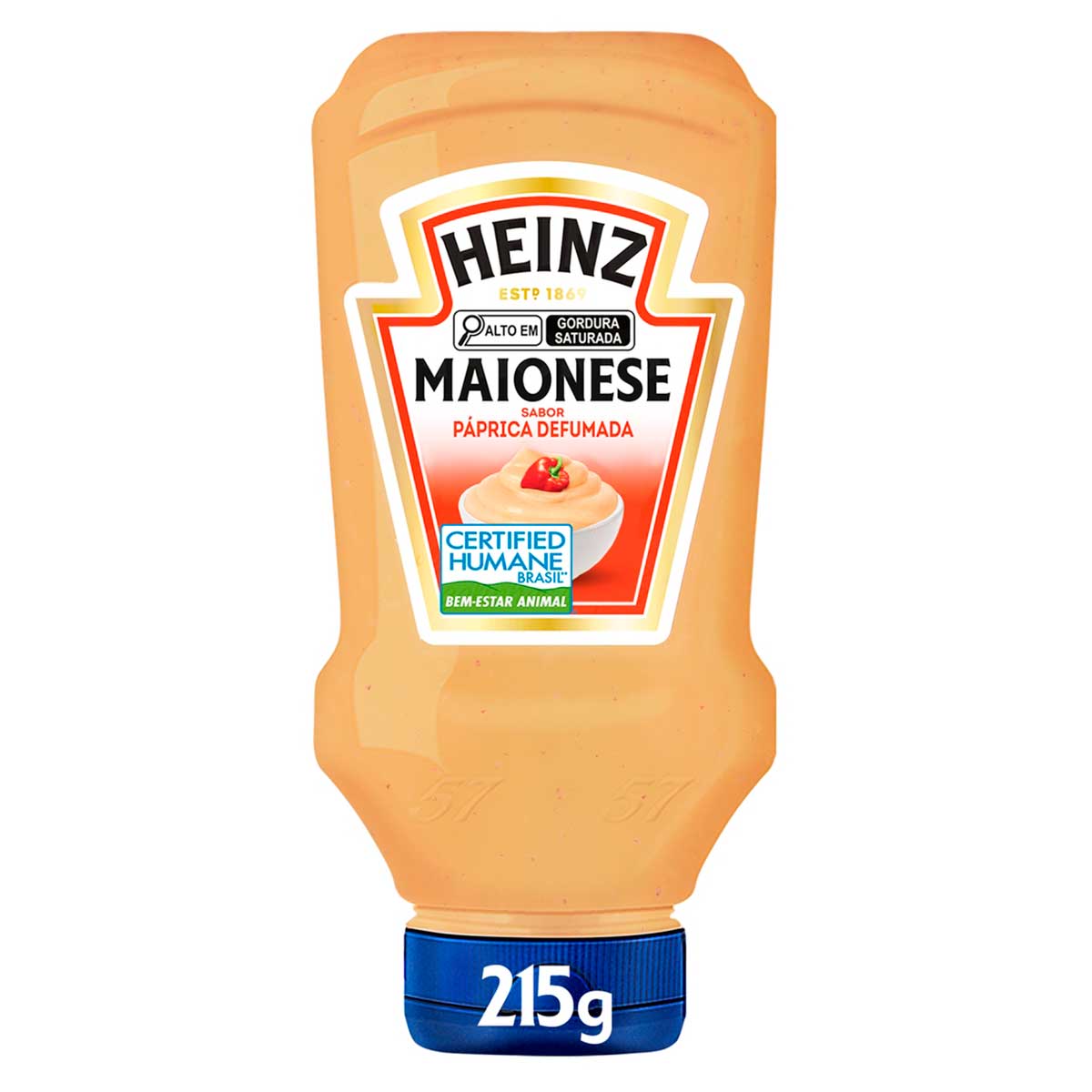 Maionese Páprica Defumada Heinz Squeeze 215g