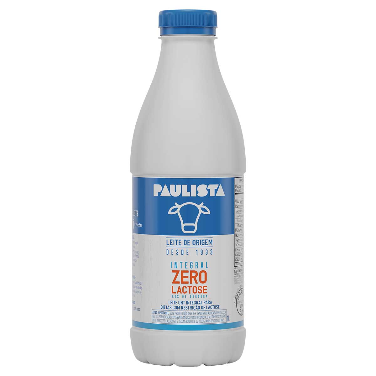 Leite UHT Integral Zero Lactose Paulista 1L