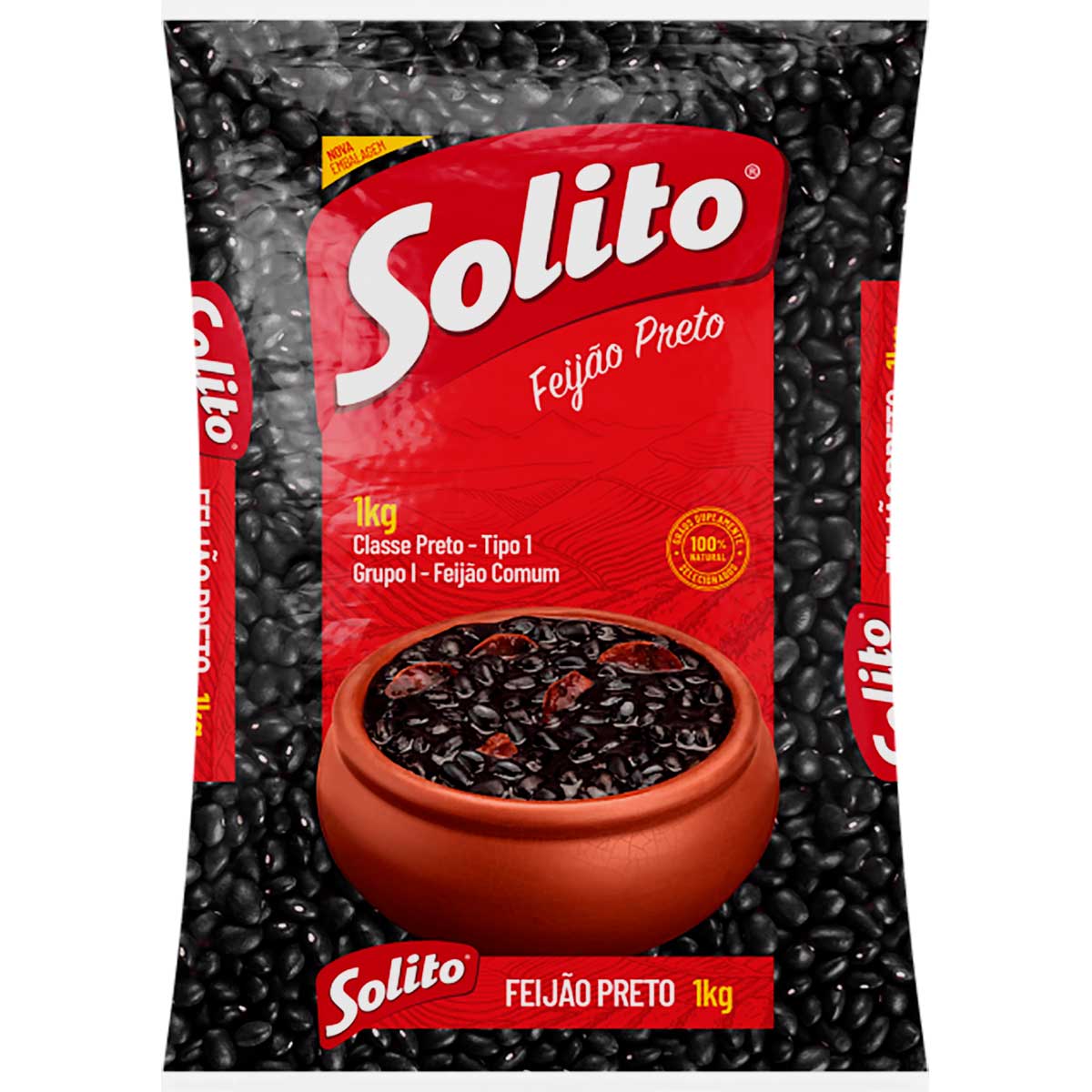 Feijão Solito Preto Tipo 1Kg