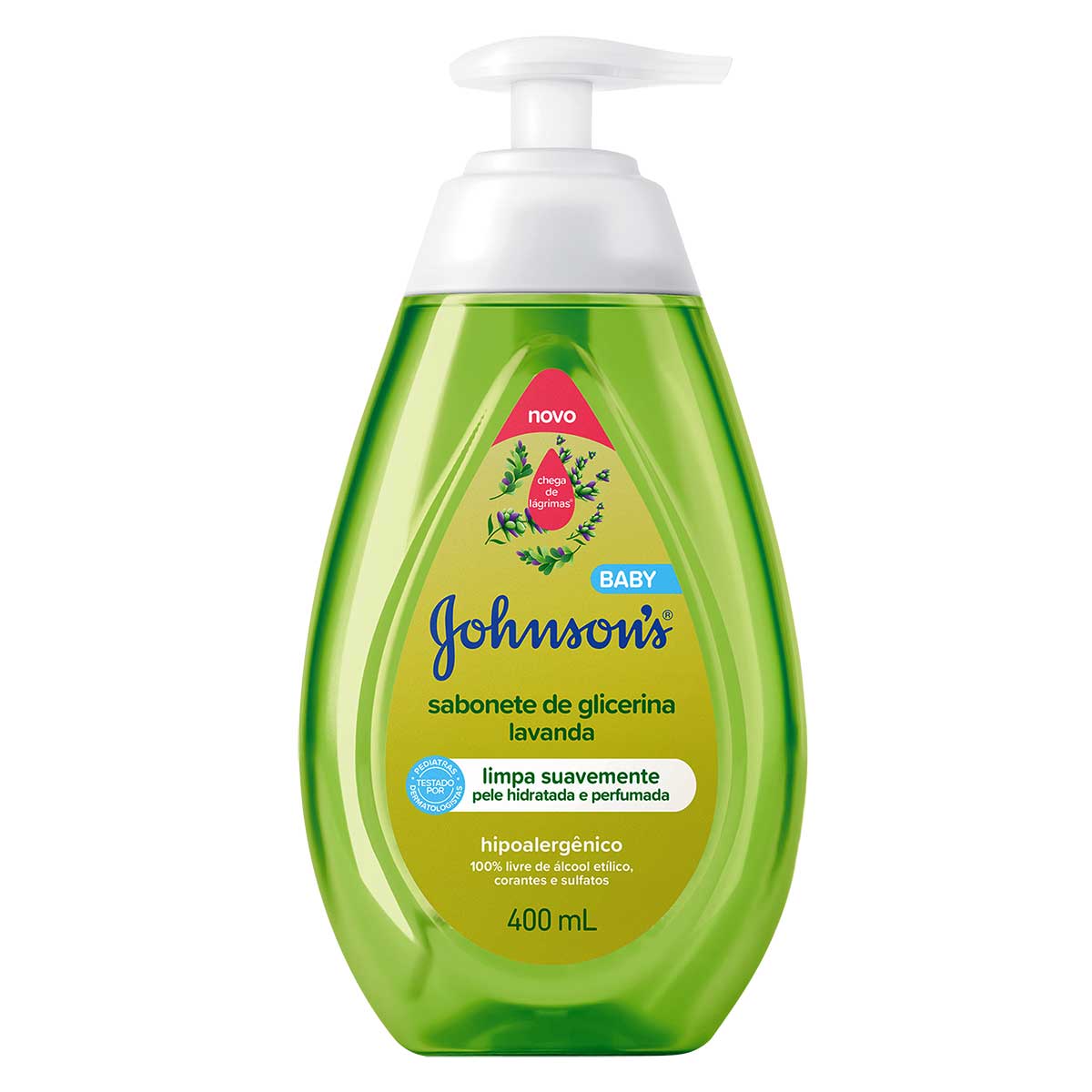 Sabonete Líquido de Glicerina Lavanda Johnson's Baby Frasco 400ml Pump