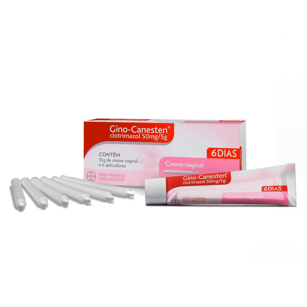 Creme Vaginal Gino-Canesten Tratamento da Candidíase 6 Dias