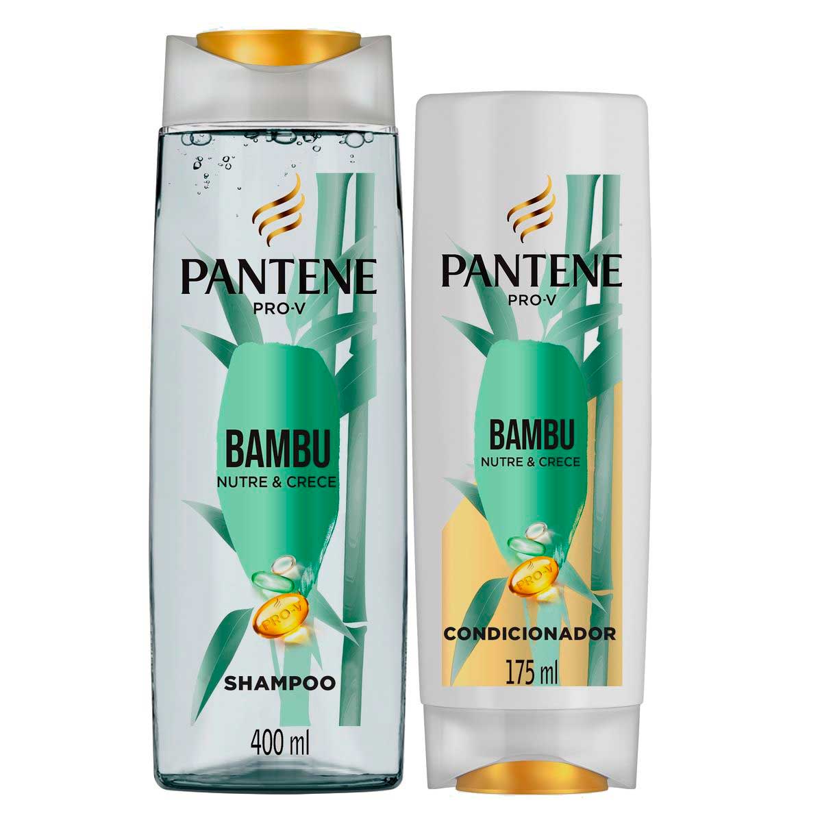 Kit Shampoo 400 ml + Condicionador 175 ml Pantene Bambu Nutre & Cresce