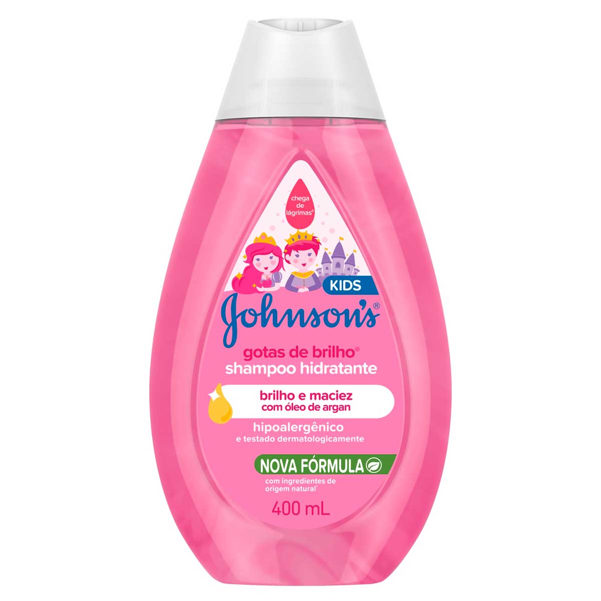 Shampoo Infantil Johnson's Baby Gotas de Brilho 400ml