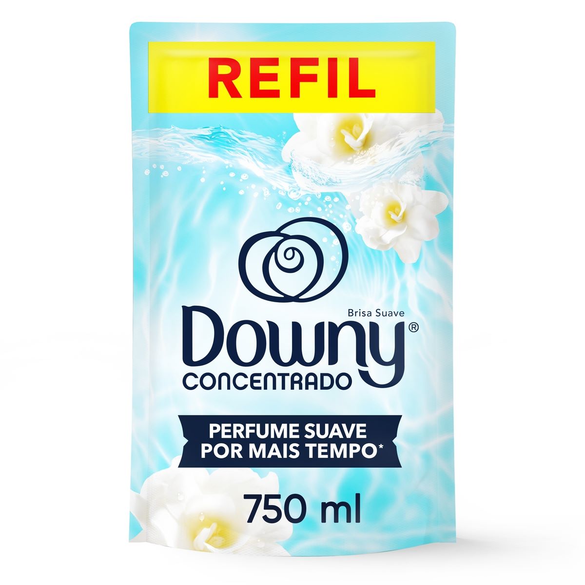 Amaciante de Roupa Concentrado Brisa Suave Downy Sachê 750ml Refil