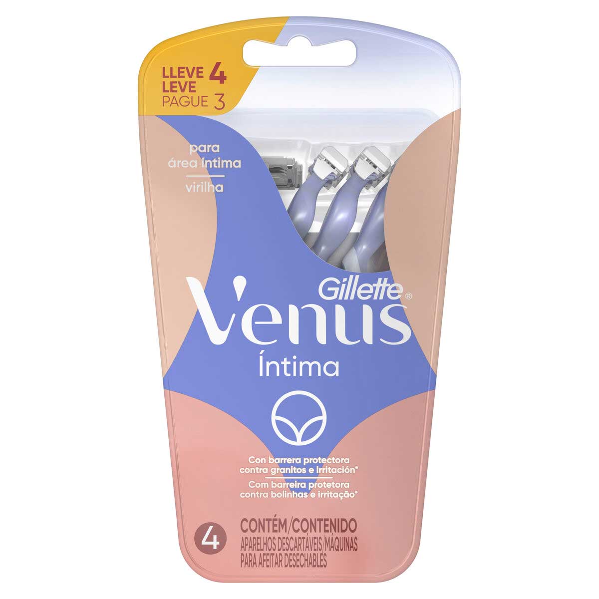 Aparelho de Depilar Venus Íntima 4 Unidades