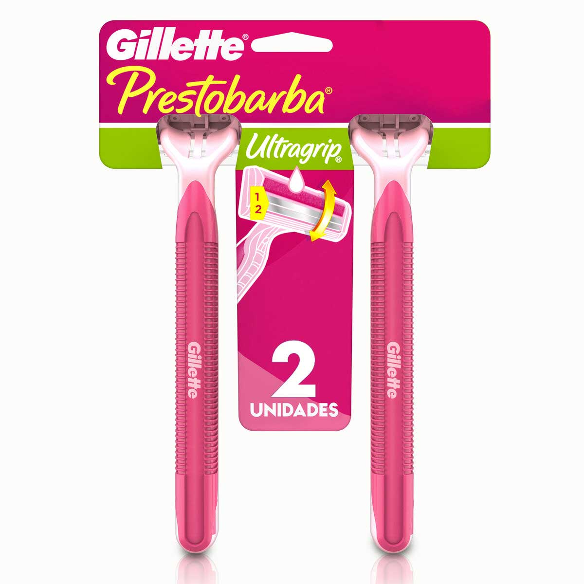 Aparelho de Depilar Gillette Prestobarba Ultragrip2 2 Unidades