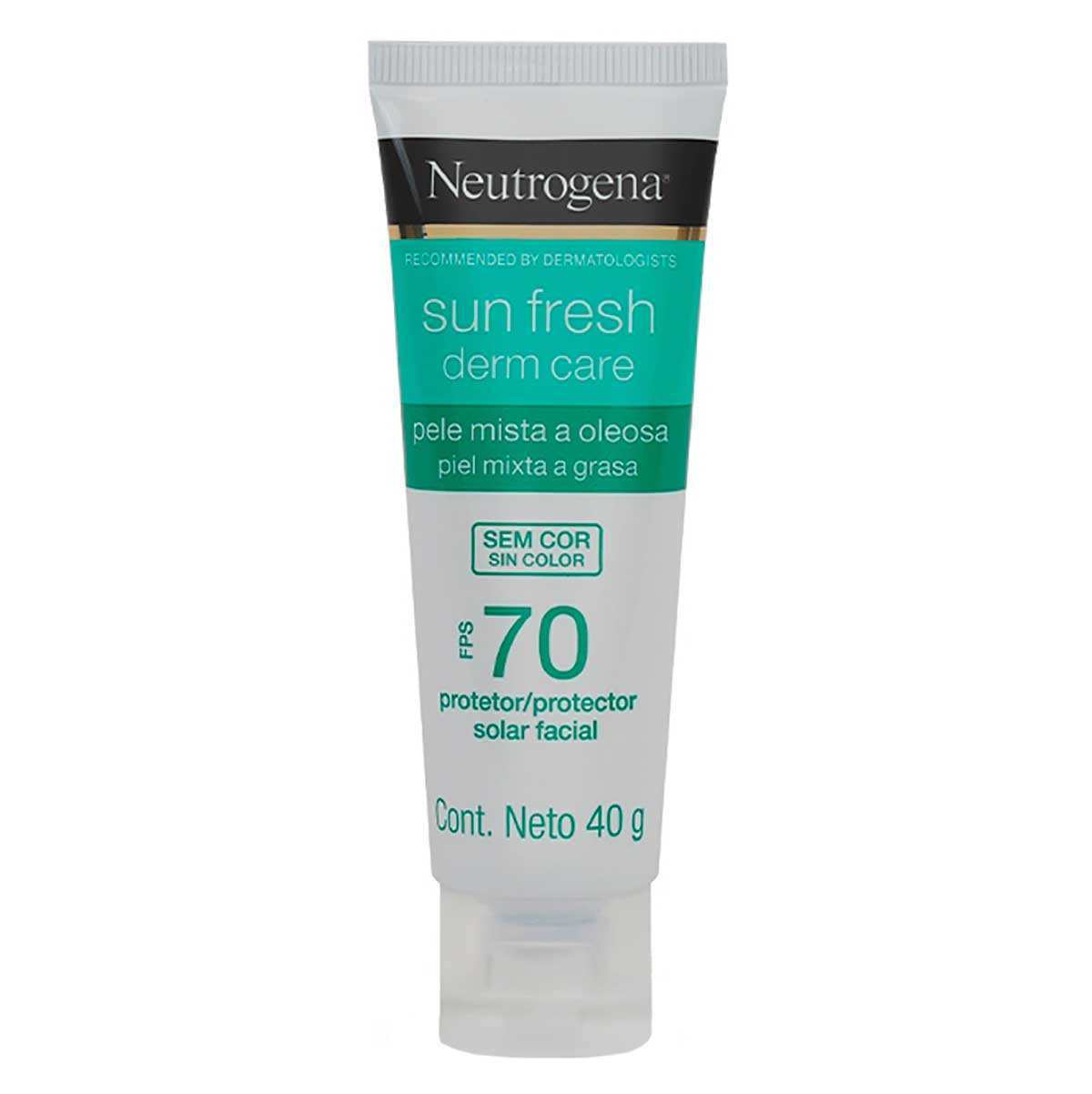 Protetor Solar Facial FPS 70 Neutrogena Sun Fresh Derm Care Sem Cor 40g