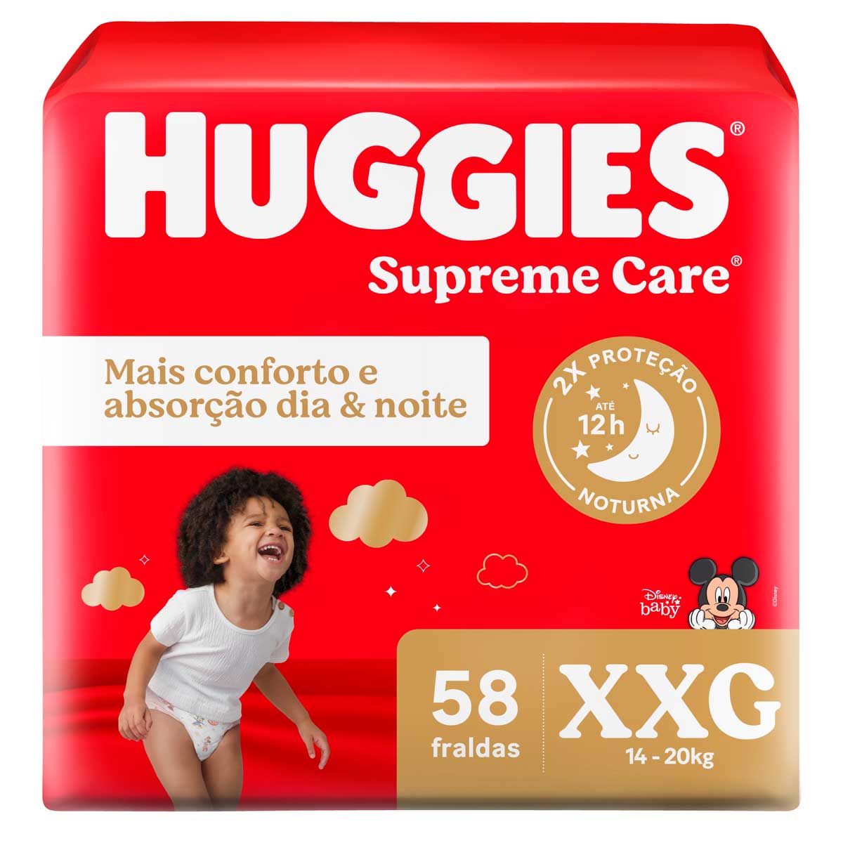 Fralda Huggies Supreme Care XXG 58 Fraldas