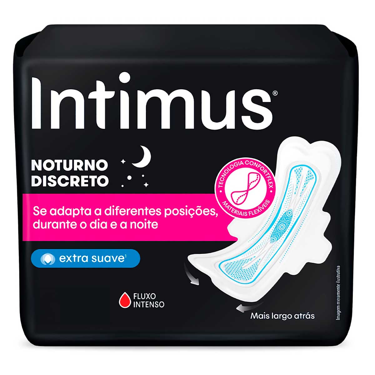 Absorvente Intimus Noturno Discreto C/Abas 14 Unidades