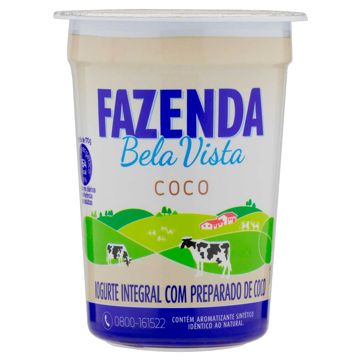 Iogurte Integral com Preparado de Coco Fazenda Bela Vista 170g