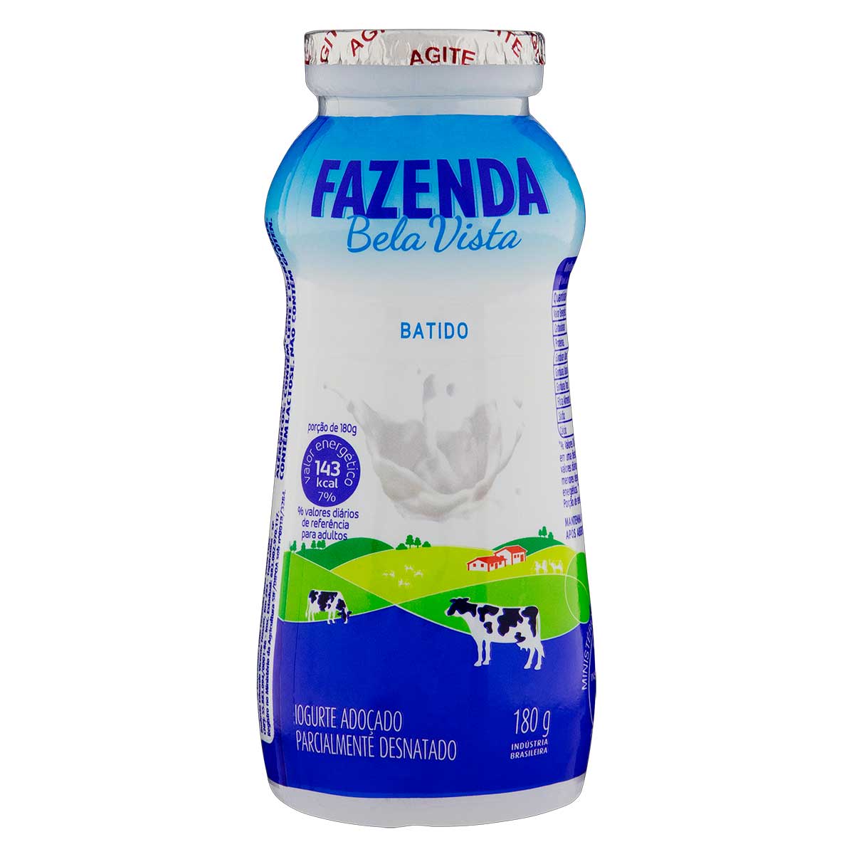 Iogurte Semidesnatado Batido Adoçado Fazenda Bela Vista 180g