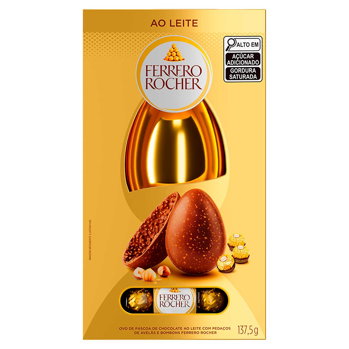 Ovo de Páscoa Ferrero Rocher Caixa 137,5g