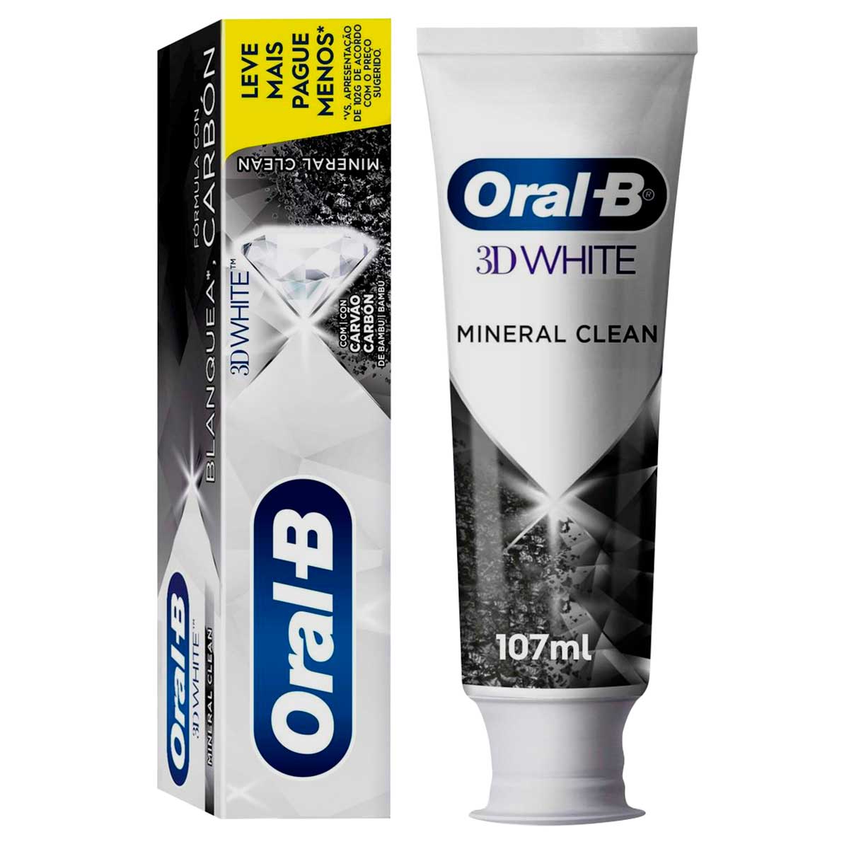 Creme Dental 3D White Mineral Clean Oral-B 140g