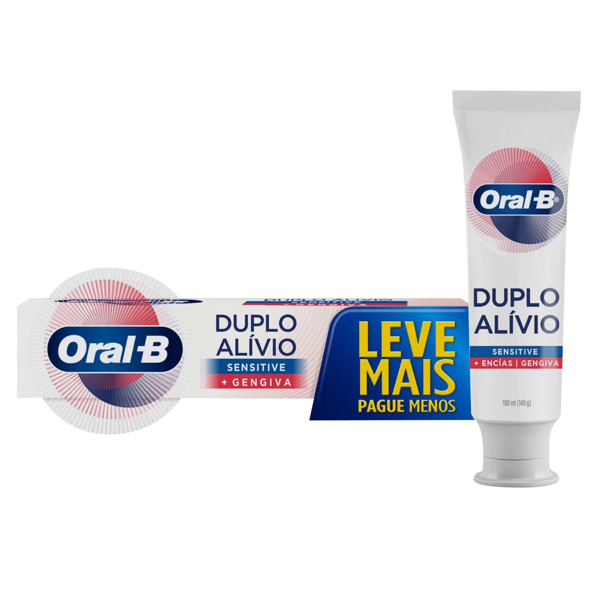 Creme Dental Oral-B Duplo Alívio Sensitive 140g