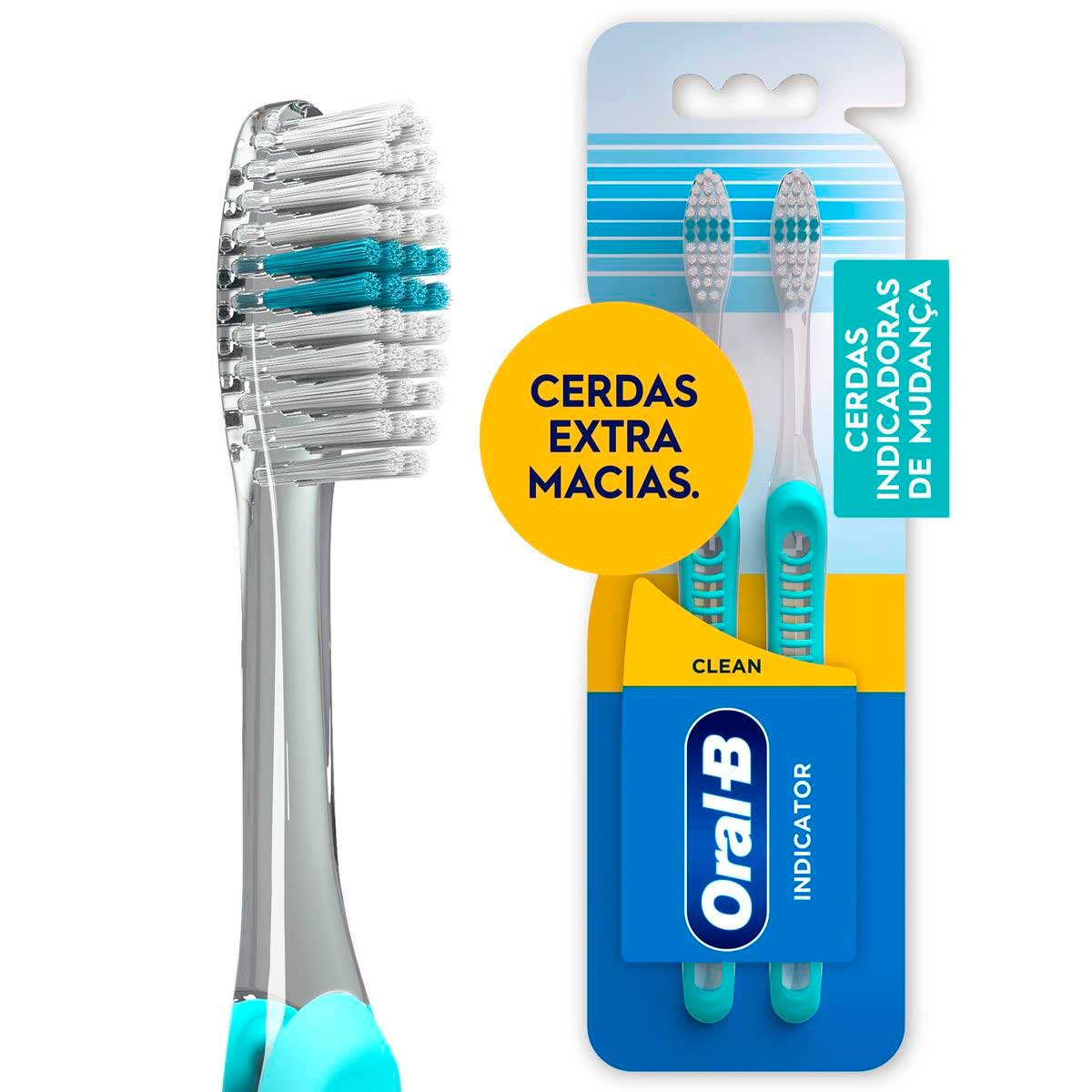 Escova Dental Oral-B Indicator Tamanho 40 2 Unidades