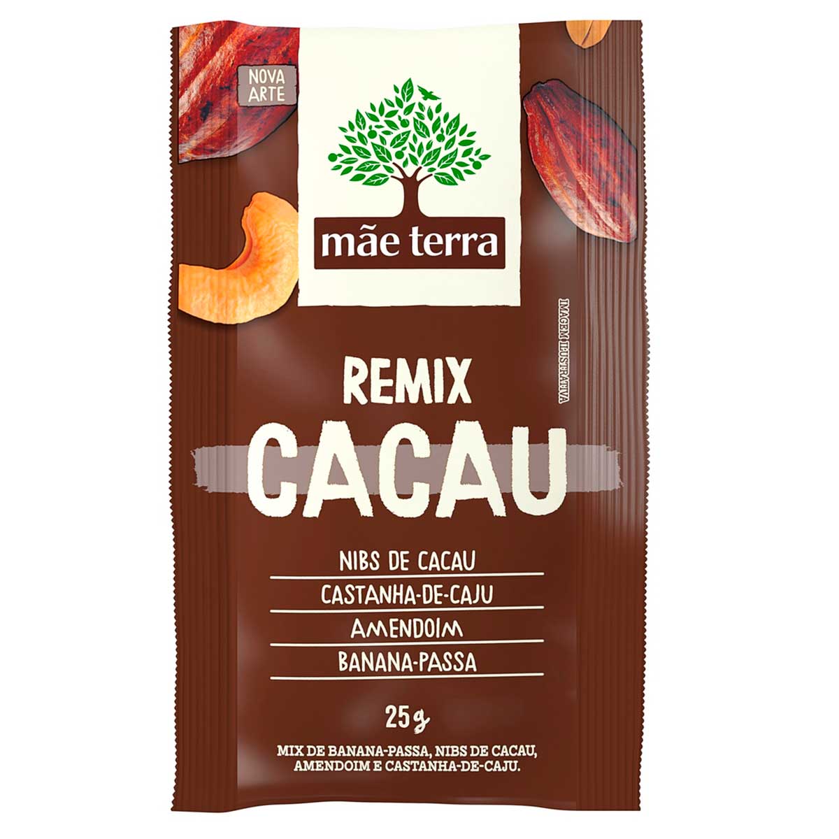 Snack Saudável Mãe Terra Remix Cacau 25g