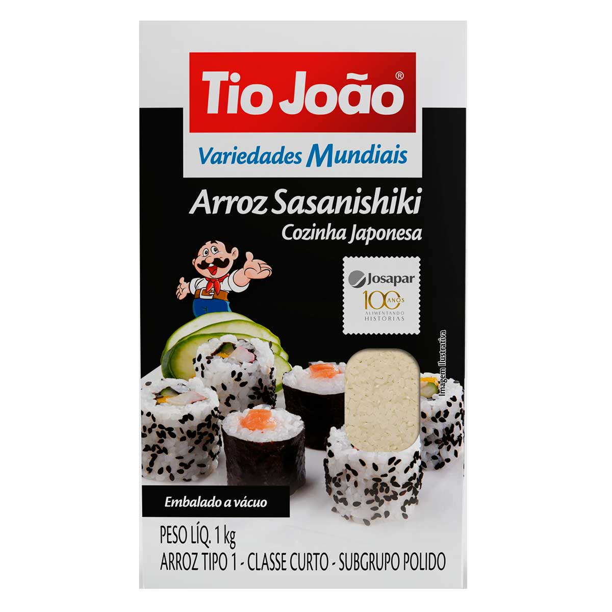 Arroz Sasanishiki Tipo 1 Tio João Variedades Mundiais Cozinha Japonesa 1Kg